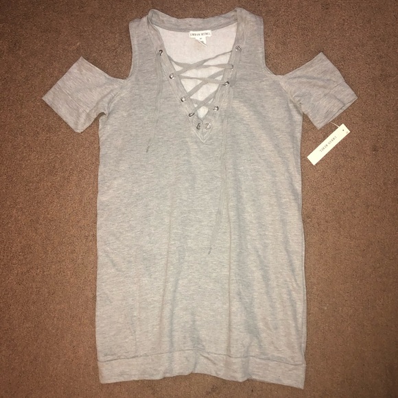 Urban Rebel Dresses & Skirts - {Urban Rebel} cut out new sweatshirt dress S